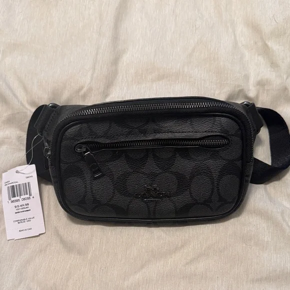 Coach Black Signature Belt Bag - Picture 5 of 6